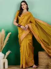 Womens Fashion Ethnic Gold Color Sarees-MLSHWSA1431GLD0ONE